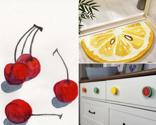 Fruity summer vibes cover photo collage