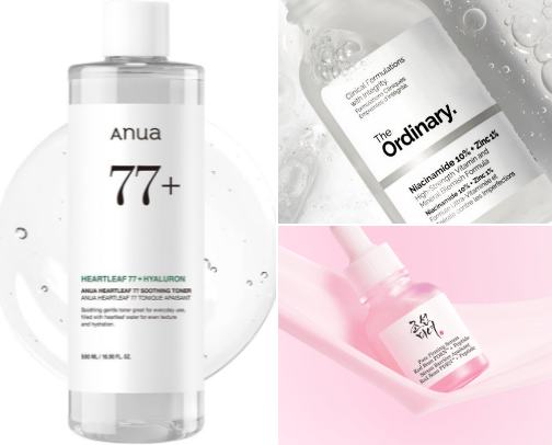 Best Skincare Products for Oily Skin✨ cover photo collage