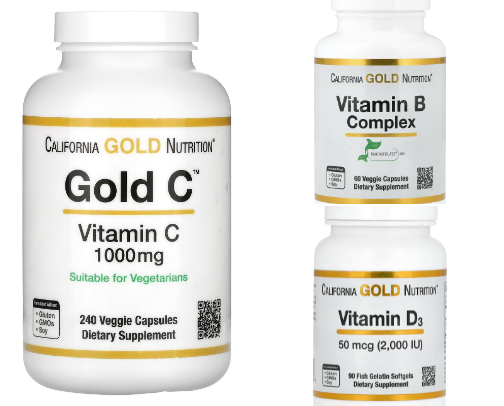Vitamins & Supplements cover photo collage
