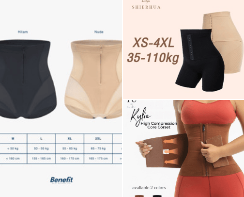 Benefit Nova seamless corset celana korset wanita high waist cover photo collage