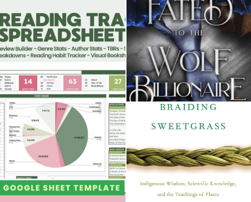 Books and Book Tracking as a big reader in 2026 cover photo collage