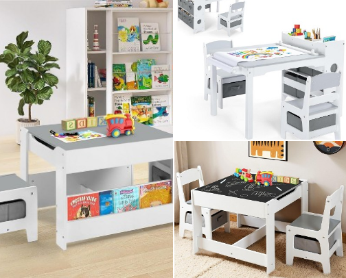 TODDLER Ages 1-4 Seating tables 🫧Eating, arts & more 🫧🍎 cover photo collage