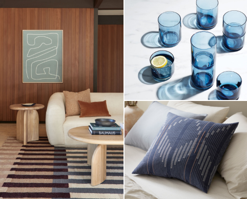 Navy blue home edit cover photo collage