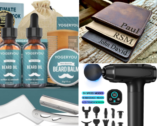 Perfect gift ideas for your man cover photo collage