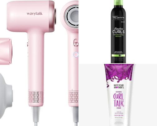 Curly girl Things 🩷 cover photo collage