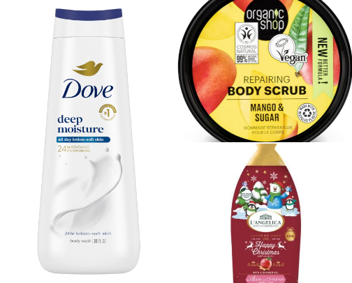 My go to hair and body products🧼 cover photo collage