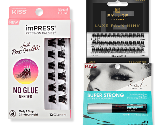 clusters lashes cover photo collage