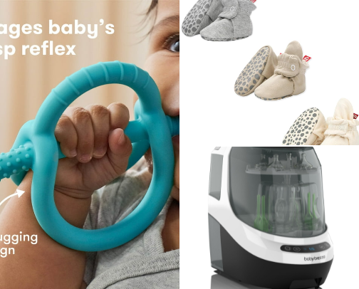 A Carefully Curated Collection of Bèbè & Maternal Indulgences for Those First Six, Simply Grueling Yet Utterly Transformative Months cover photo collage