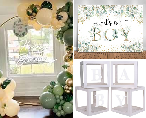 Baby shower decorations we love from Amazon cover photo collage