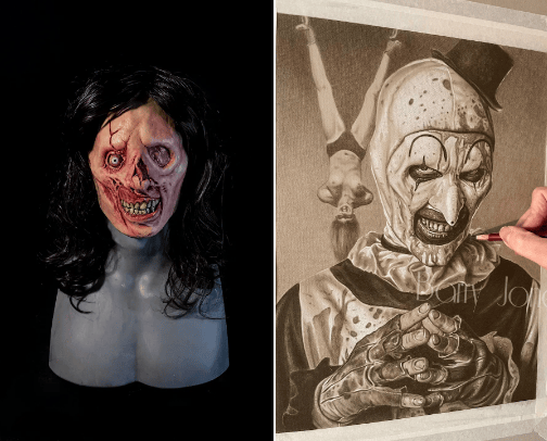 Art The Clown cover photo collage