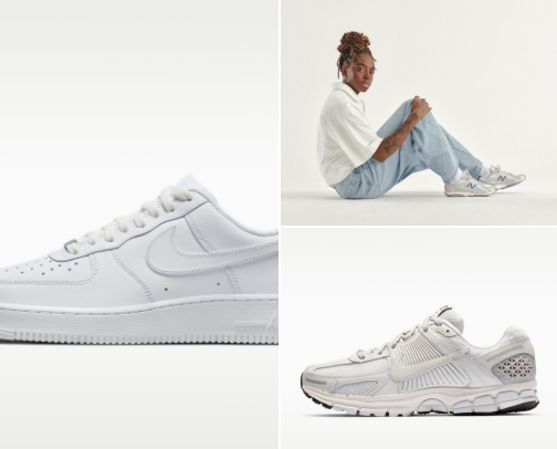 Affordable Trendy Sneakers cover photo collage