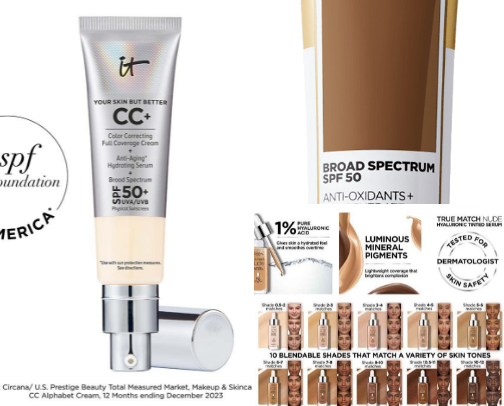 Foundations & Tints That Flatter Mature Skin cover photo collage