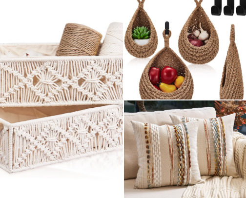 Woven, Warm & Welcoming Modern Farmhouse cover photo collage