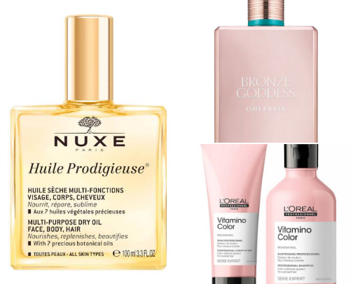 Hair care cover photo collage