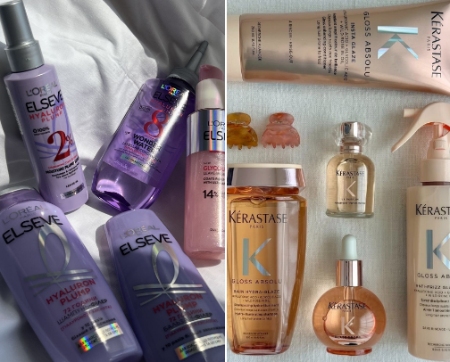 Haircare products for oily hair 🎀 cover photo collage