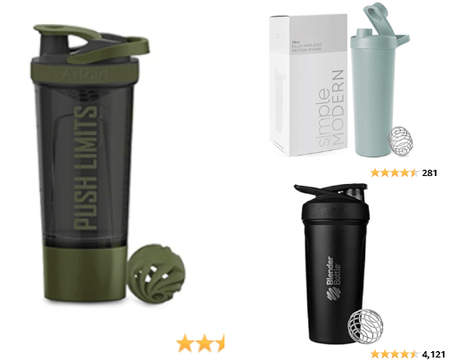 Shaker Bottles/Blender Bottles cover photo collage