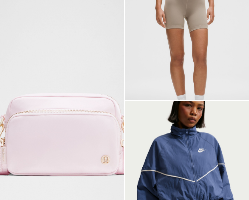 Workout clothes/best brands cover photo collage