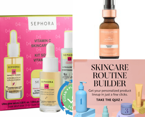 Skincare cover photo collage