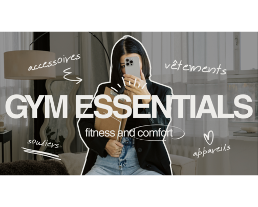 Mes essentiels pour le gym | Tenues, accessoires & favoris fitness cover photo collage