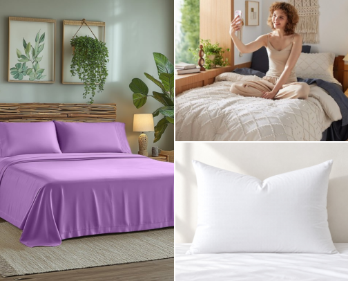 Bedding That Looks Hotel-Clean Under $80 (2026) cover photo collage