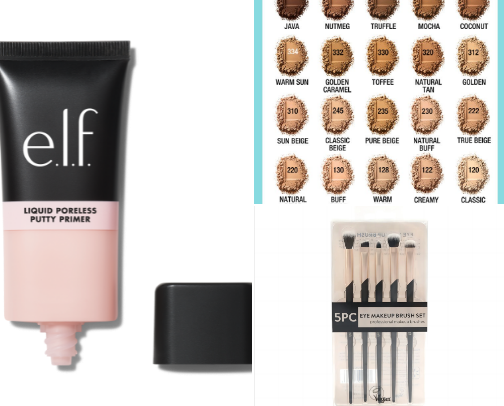My current Drugstore makeup faves cover photo collage