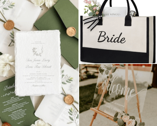 Essential Items for Your Wedding Day and Other Special Events cover photo collage