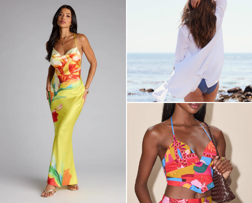 🌺 Tropi-Chic Getaways: Tropical Vacation Outfit Edit 🌴 cover photo collage