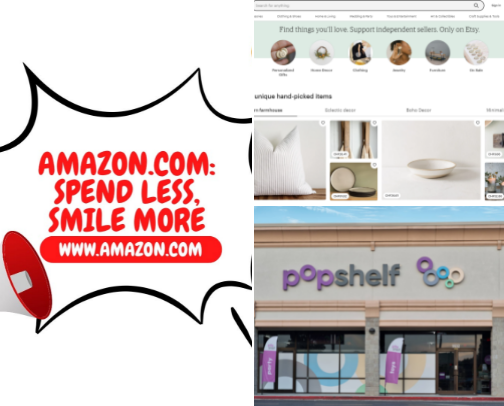 Shopping cover photo collage