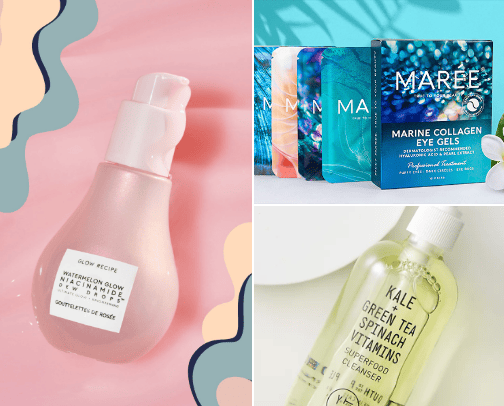 Skin care🫧 cover photo collage