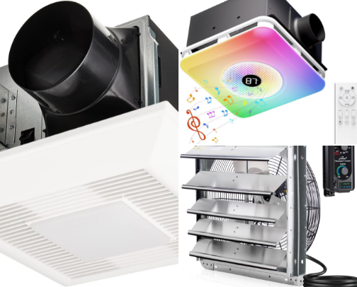 Quiet Bathroom Fans & Ventilation Fixes That Actually Clear the Steam cover photo collage