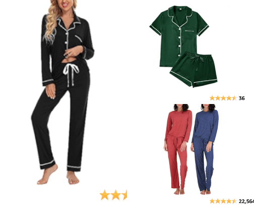 Pyjamas for women cover photo collage