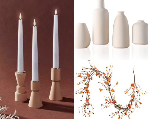 Thanksgiving Table Decor Inspo: Warm Mondern Boho cover photo collage