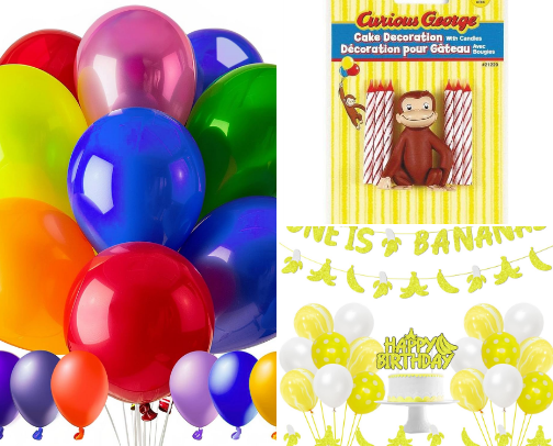 Curious Little One Birthday Theme cover photo collage