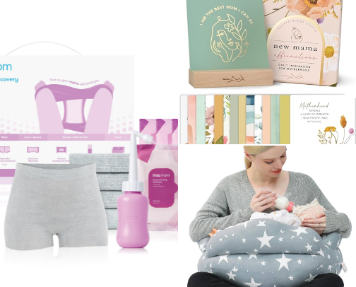 Realistic Postpartum Must-Haves for New Moms 💕 cover photo collage