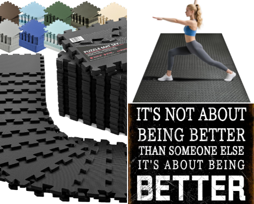 Home Gym Garage cover photo collage