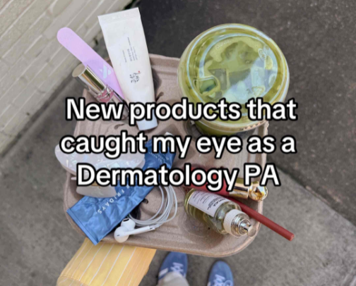 New products that caught my eye as a Dermatology PA cover photo collage