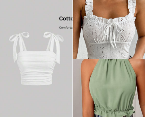 The prettiest top for summer cover photo collage