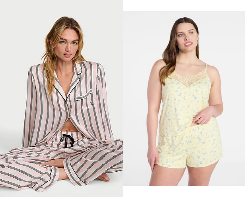Pajamas|lounge wear cover photo collage