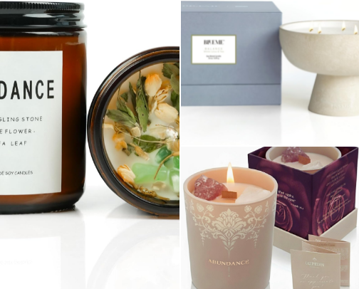 Luxury candles -gift for HER cover photo collage