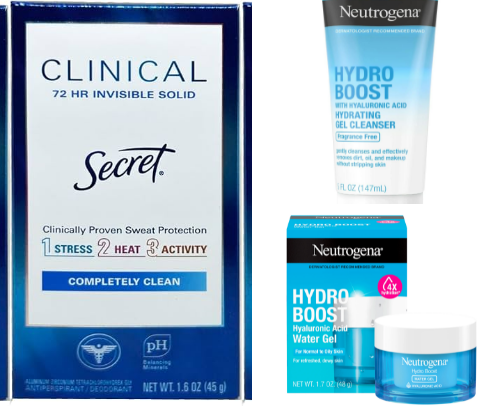 My top hygiene items cover photo collage