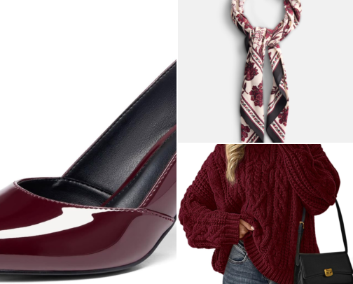 Best Burgundy Sweaters and Shoes for Effortless Fall Outfits cover photo collage