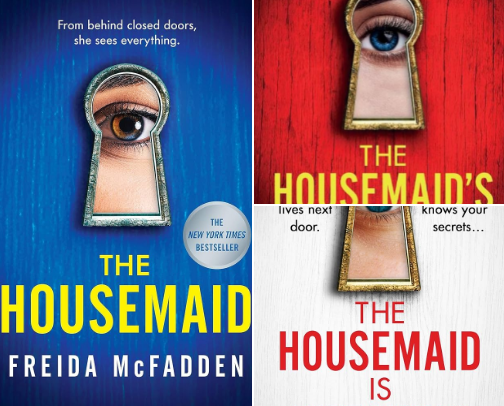Freida McFadden 🧠🕵🏻 cover photo collage