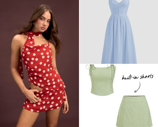 Summer outfits cover photo collage