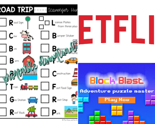 Road Trip must haves! cover photo collage