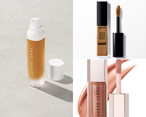 High end make up cover photo collage