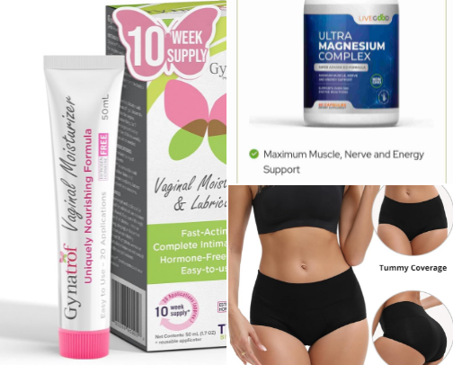 Helping you through perimenopause hell cover photo collage