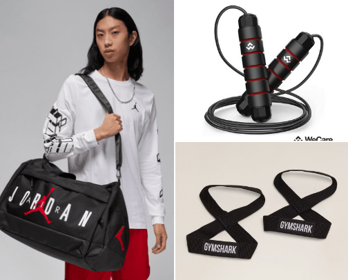 Gym Bag Must-Haves cover photo collage