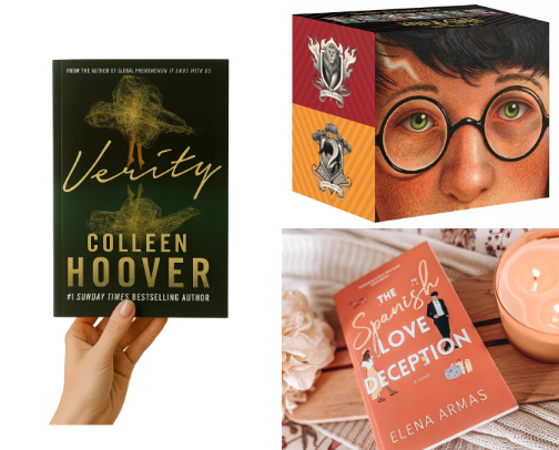 💕📚 My Girly Book Shelf cover photo collage