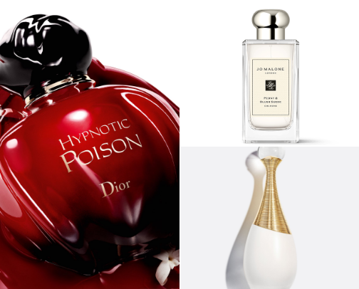 The “What Perfume Are You Wearing?” list cover photo collage