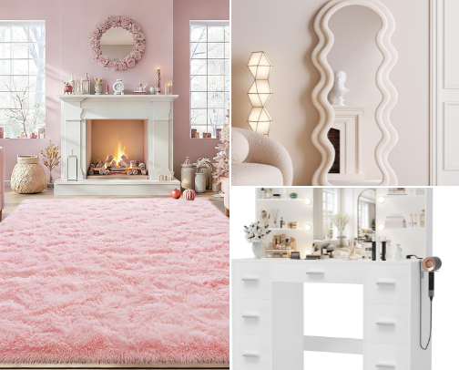 Beauty room glow up💋 cover photo collage